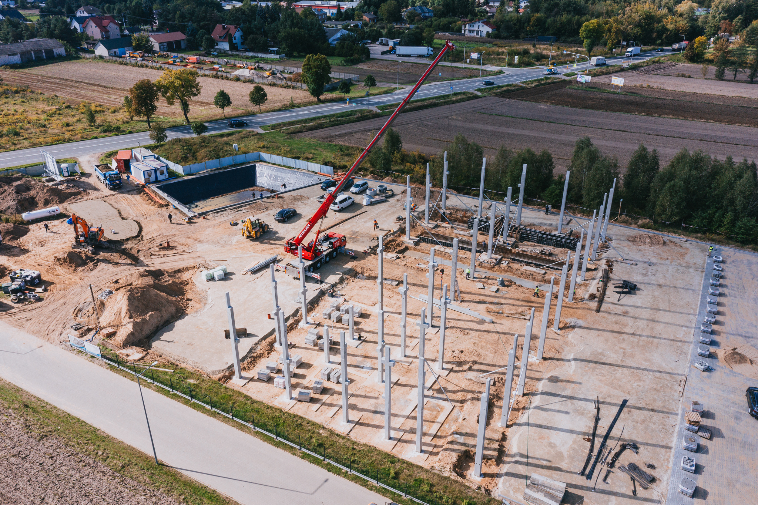 Raport z budowy serwisu Mercedes-Benz Trucks w Ujrzanowie