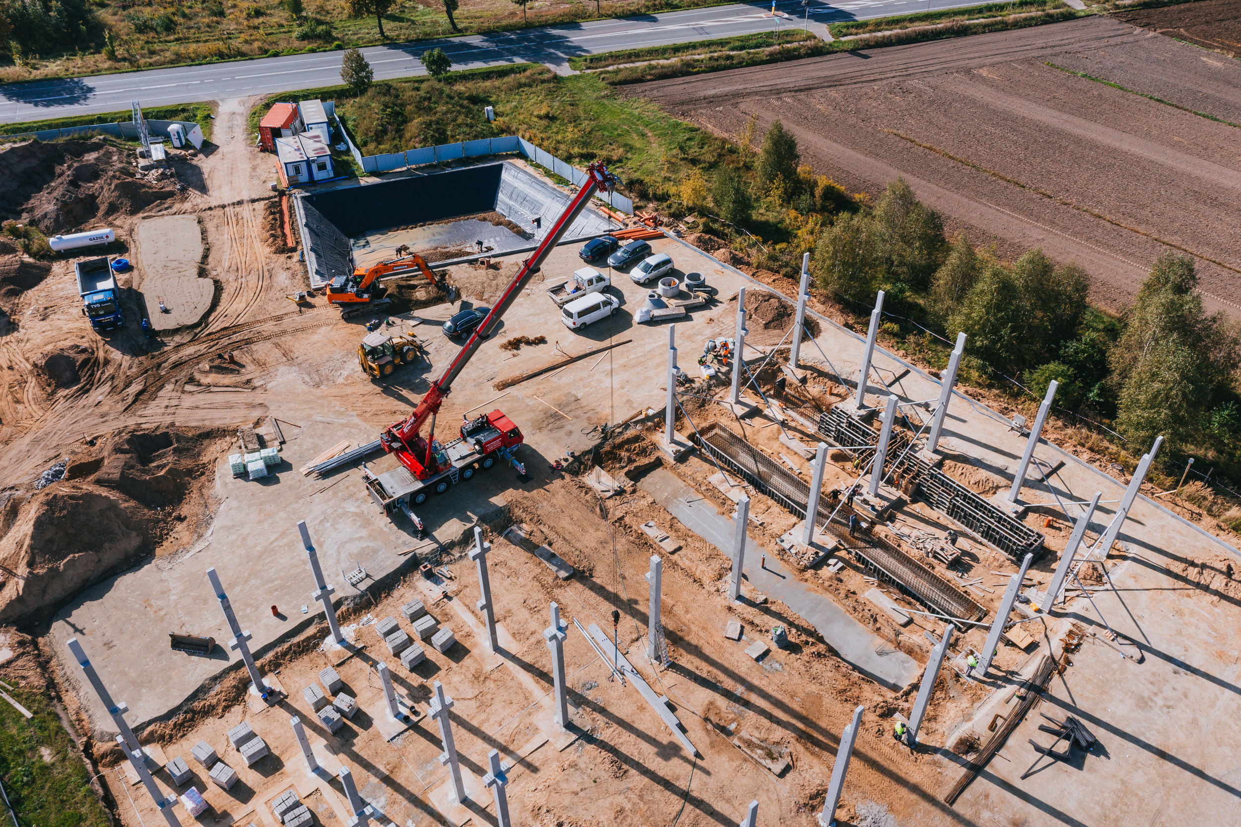 Raport z budowy serwisu Mercedes-Benz Trucks w Ujrzanowie