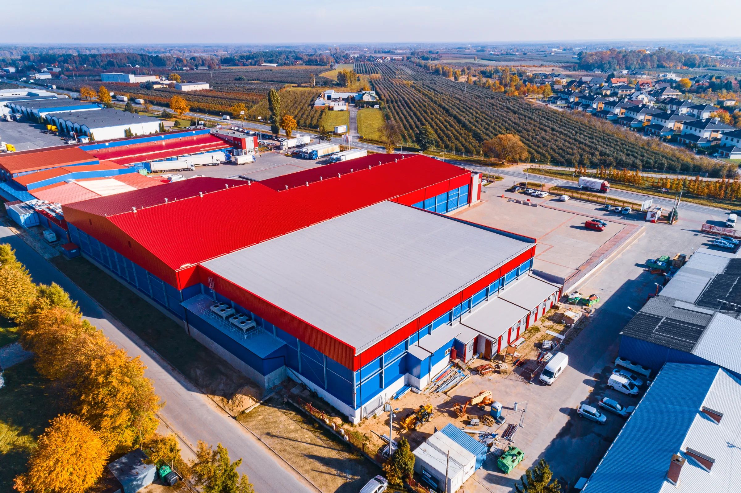 Hala magazynowa stalowa chłodnia dla sektora logistycznego w Grójcu
