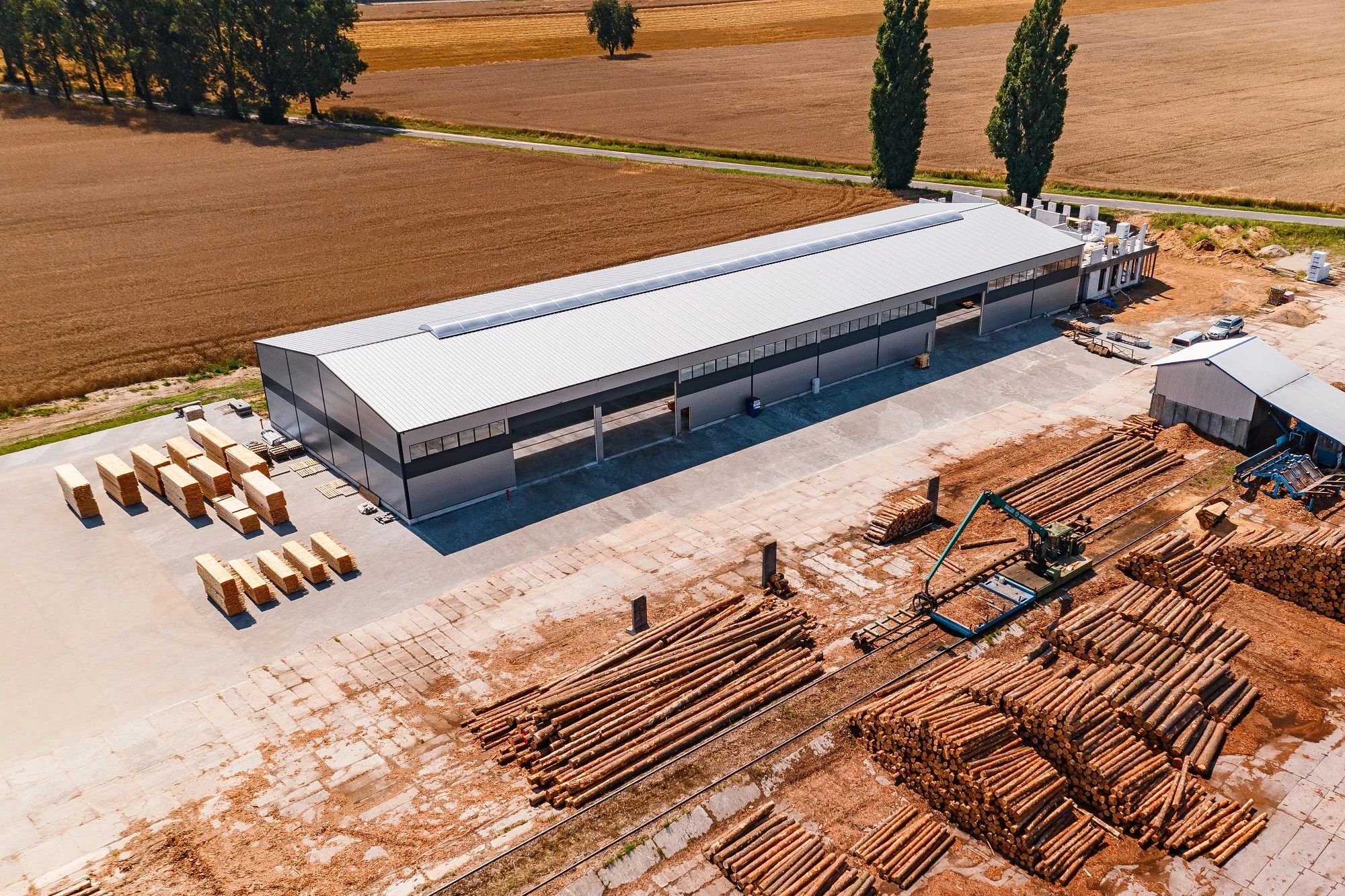 Magazyn drewna w Olszance