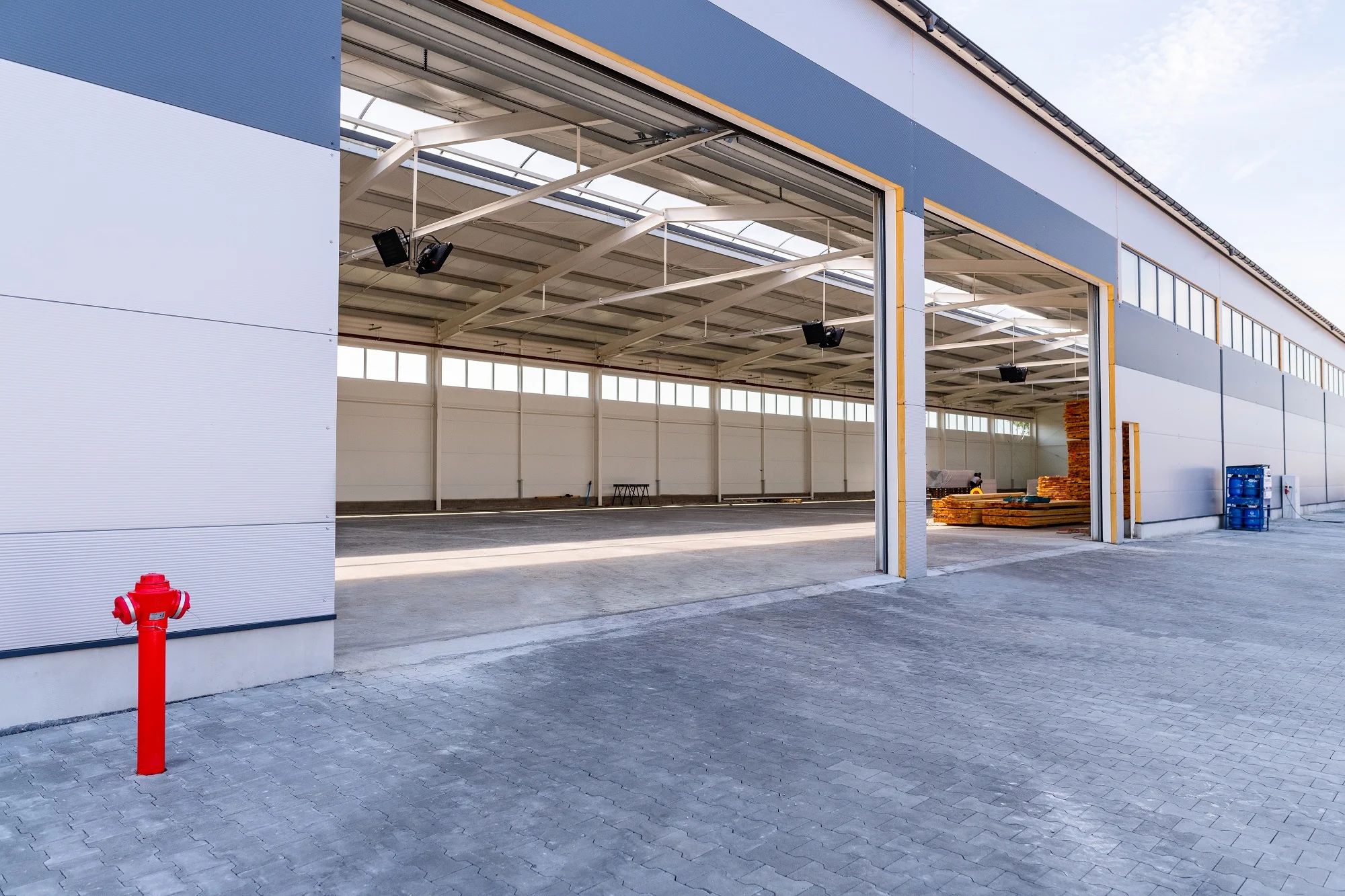 Magazyn drewna w Olszance